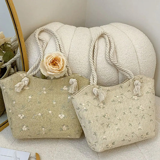 Large Capacity Flower Fashion Lace Purse Handbag