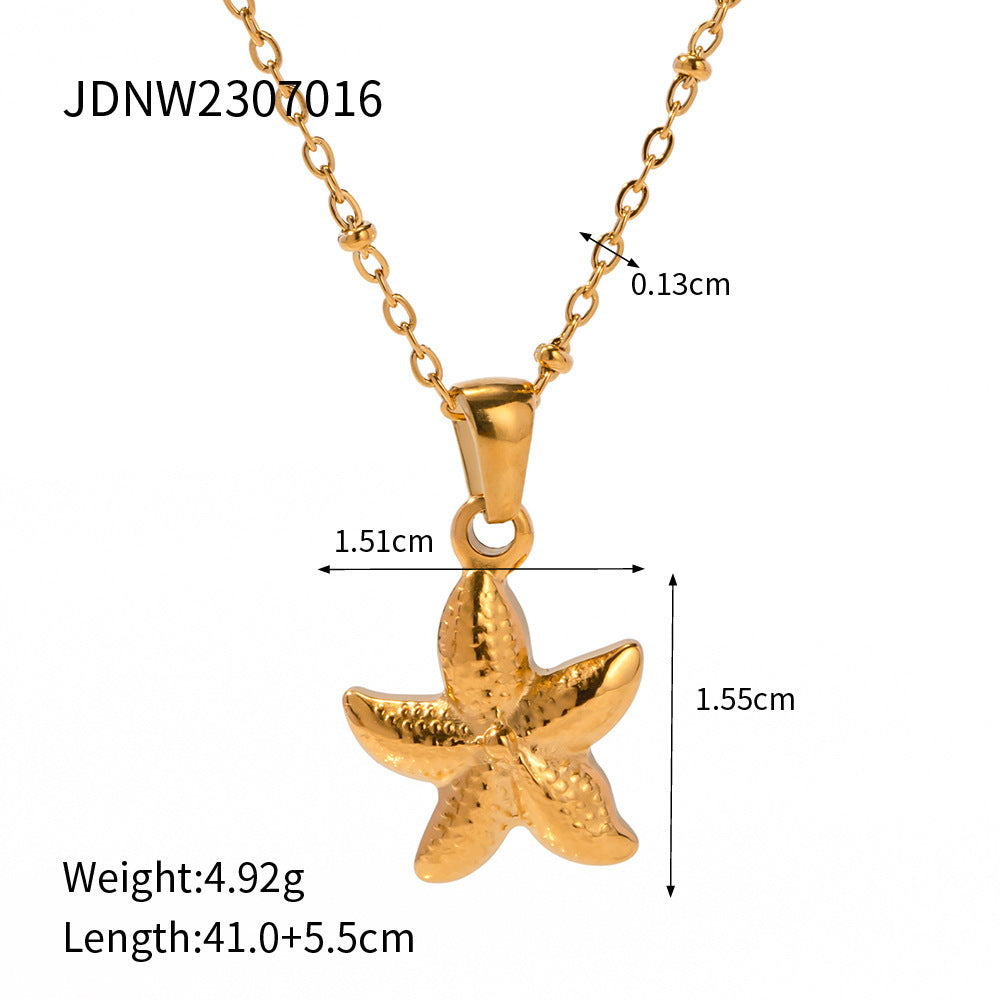 Starfish Beach Style Clavicle Chlace Chunky Jewelry Necklaces