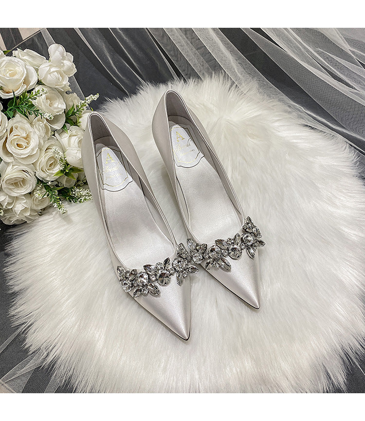 Wedding Dress Crystal Bridal Shoes