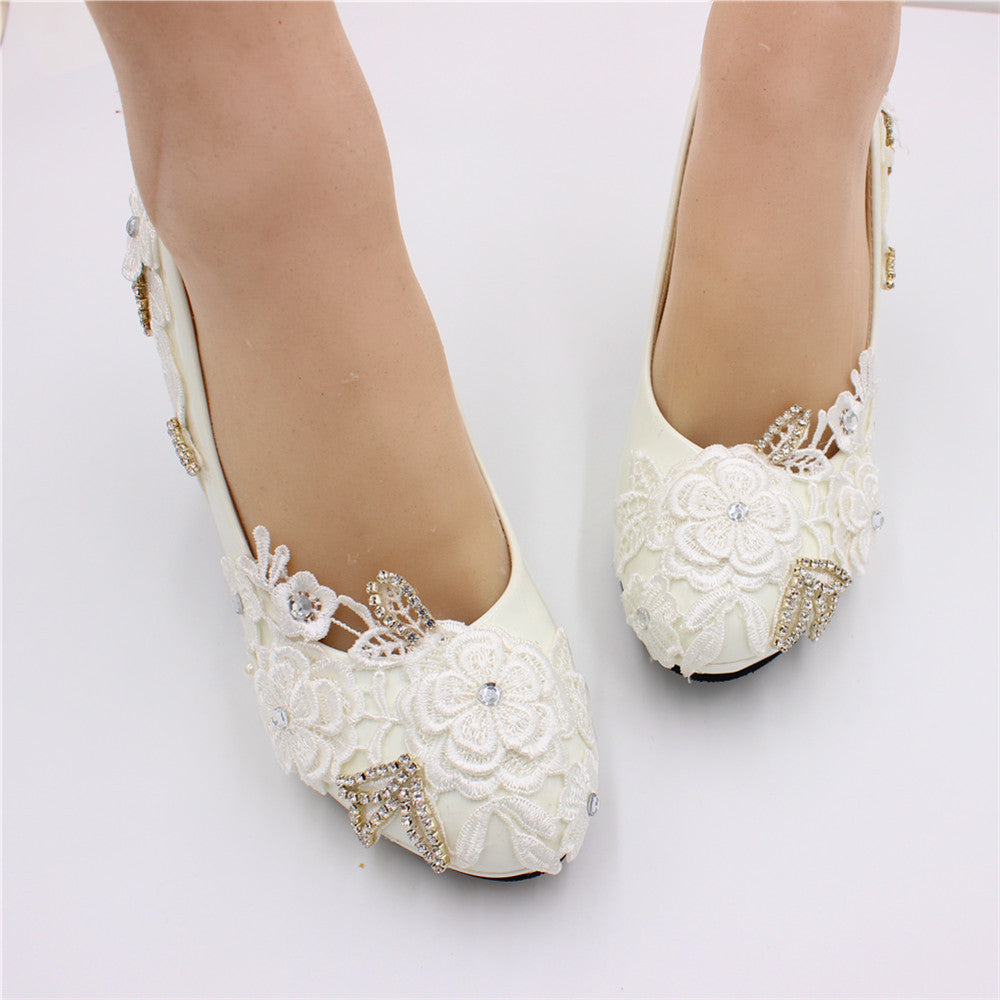 New Bride Wedding Dress Bridal Shoes