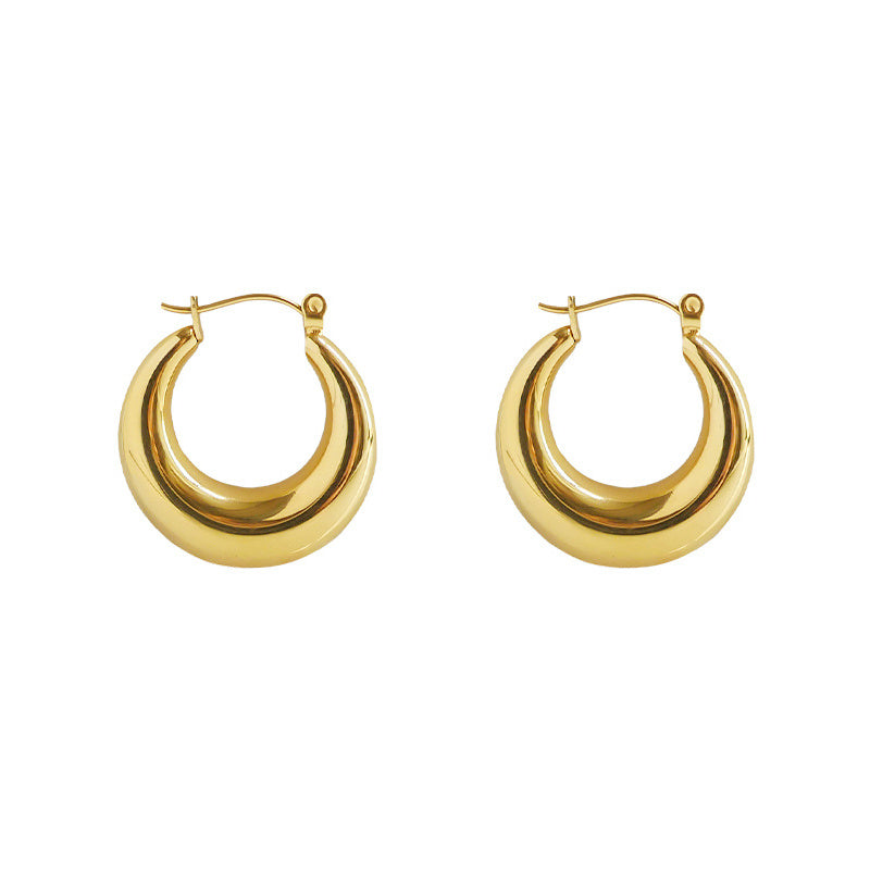 Plated Gold Earrings, and Silver Earrings for women in Hoop Earrings look