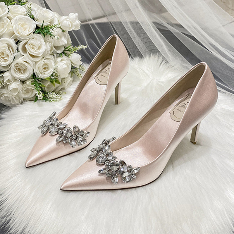 Wedding Dress Crystal Bridal Shoes